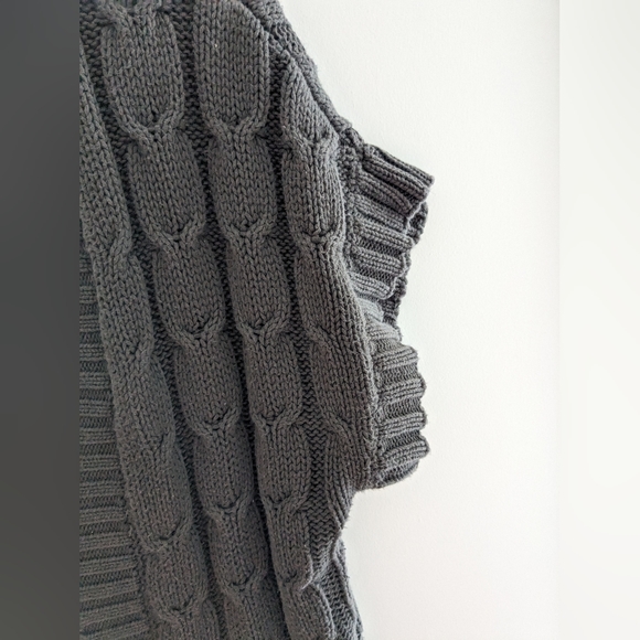 Banana Republic Cotton Dark Gray Knit Vest Size S - Picture 4 of 6